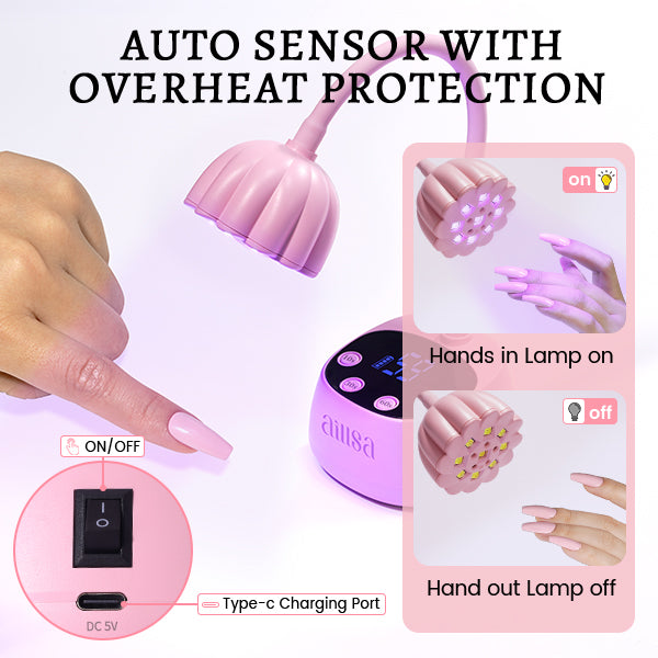 AILLSA Flash Cure UV LED Nail Lamp 