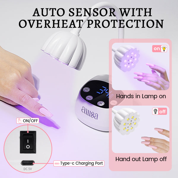 AILLSA Flash Cure UV LED Nail Lamp 