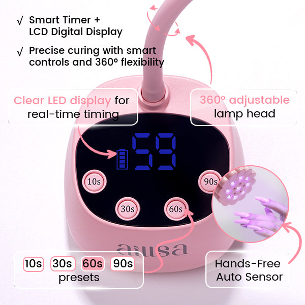 AILLSA Flash Cure UV LED Nail Lamp 
