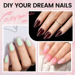 Nail Tips Set With Mini UV Cure Lamp & 30g Strong Solid Nail Glue 