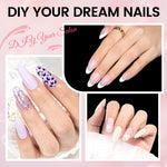 Nail Tips Set With Mini UV Cure Lamp & 30g Strong Solid Nail Glue 