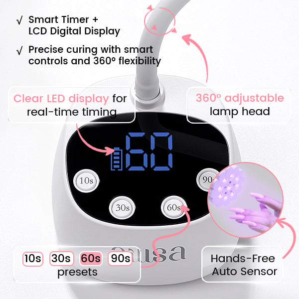 AILLSA Flash Cure UV LED Nail Lamp 