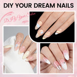 Nail Tips Set With Mini UV Cure Lamp & 30g Strong Solid Nail Glue 
