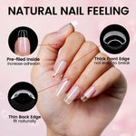 Nail Tips Set With Mini UV Cure Lamp & 30g Strong Solid Nail Glue 