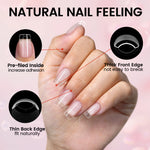 Nail Tips Set With Mini UV Cure Lamp & 30g Strong Solid Nail Glue 