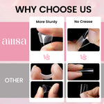 Nail Tips Set With Mini UV Cure Lamp & 30g Strong Solid Nail Glue 