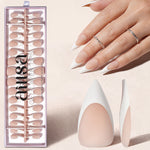 Nude Base French Tip Press On Nails 