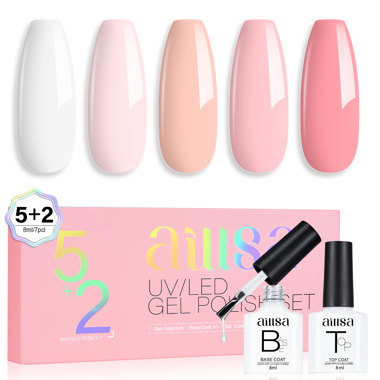 AILLSA 7PCS Gel Nail Polish Set 