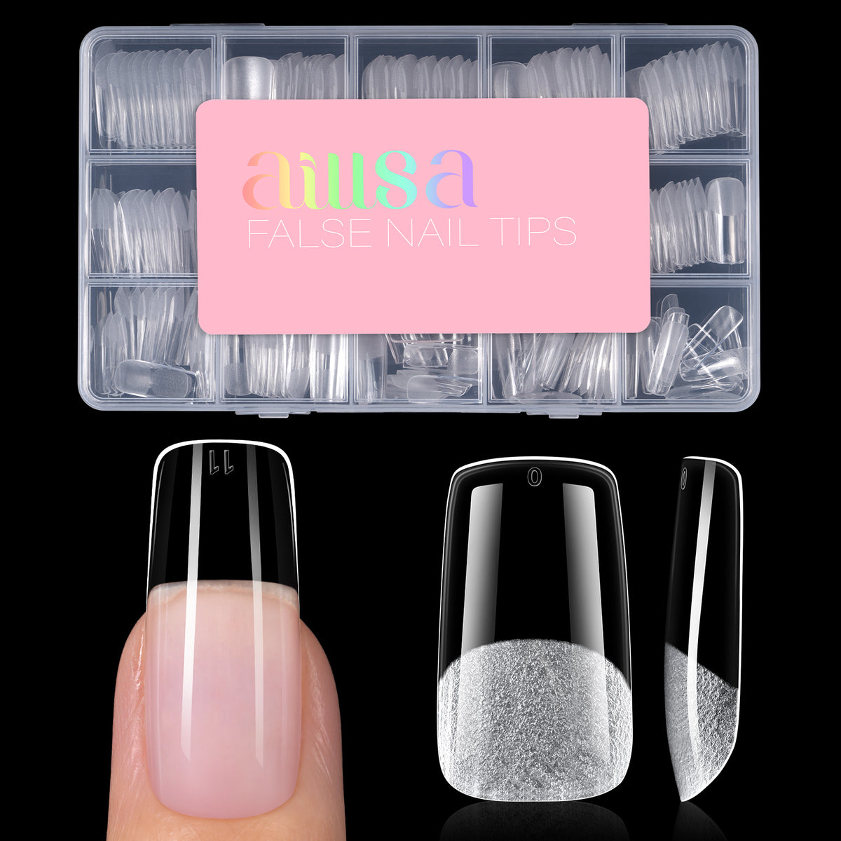 15 Sizes 120pcs Acrylic Nails Tip 