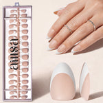 Nude Base French Tip Press On Nails 