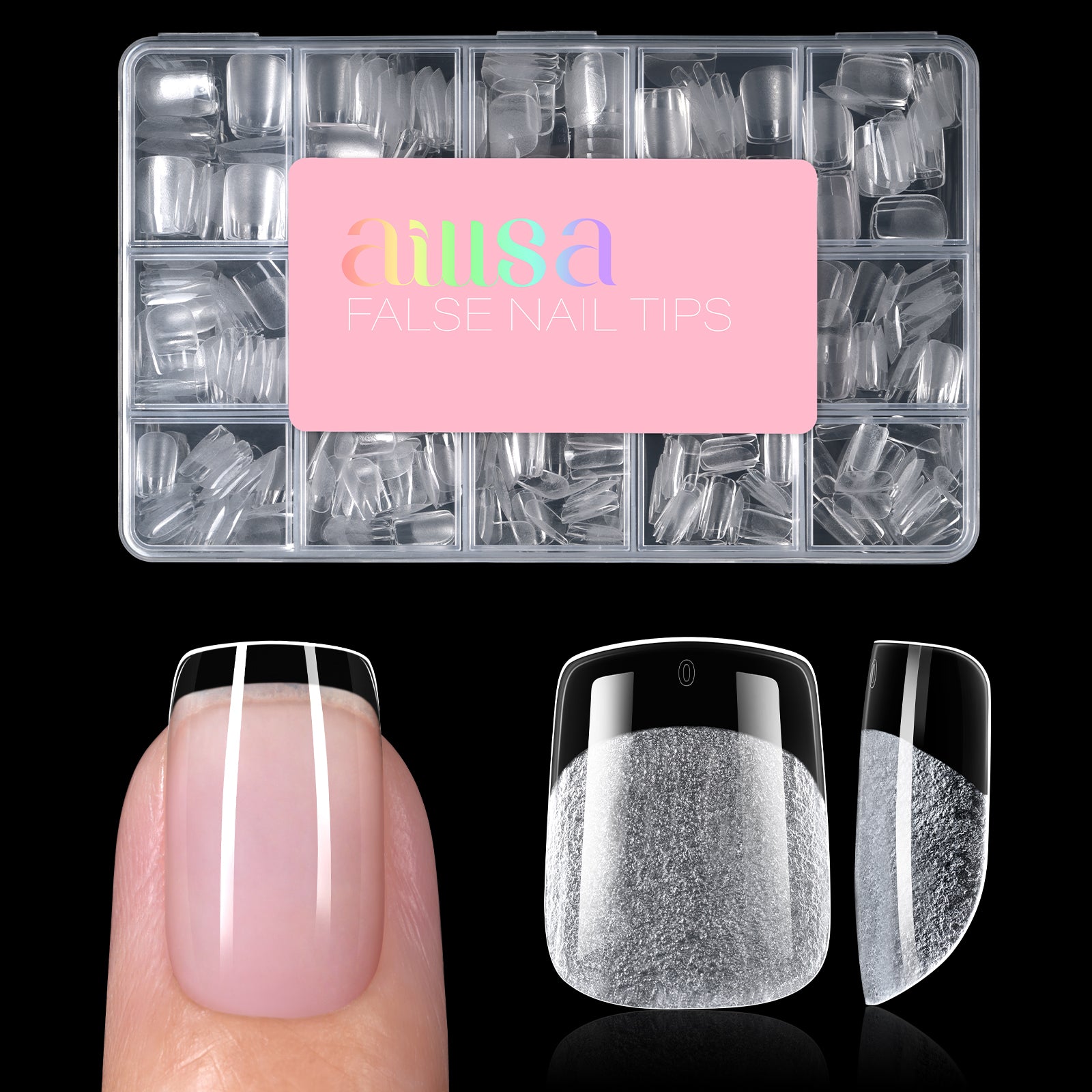 Half Matte False Nail Tips 