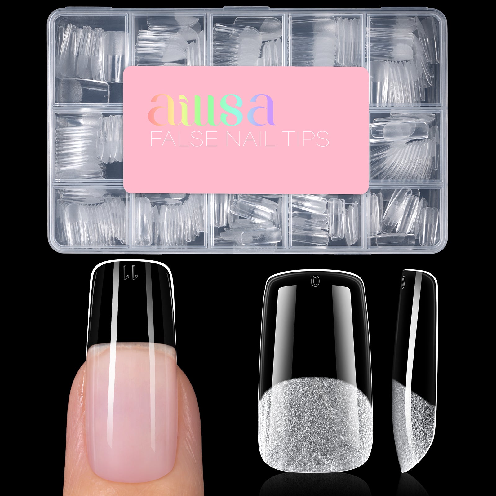 Half Matte False Nail Tips 
