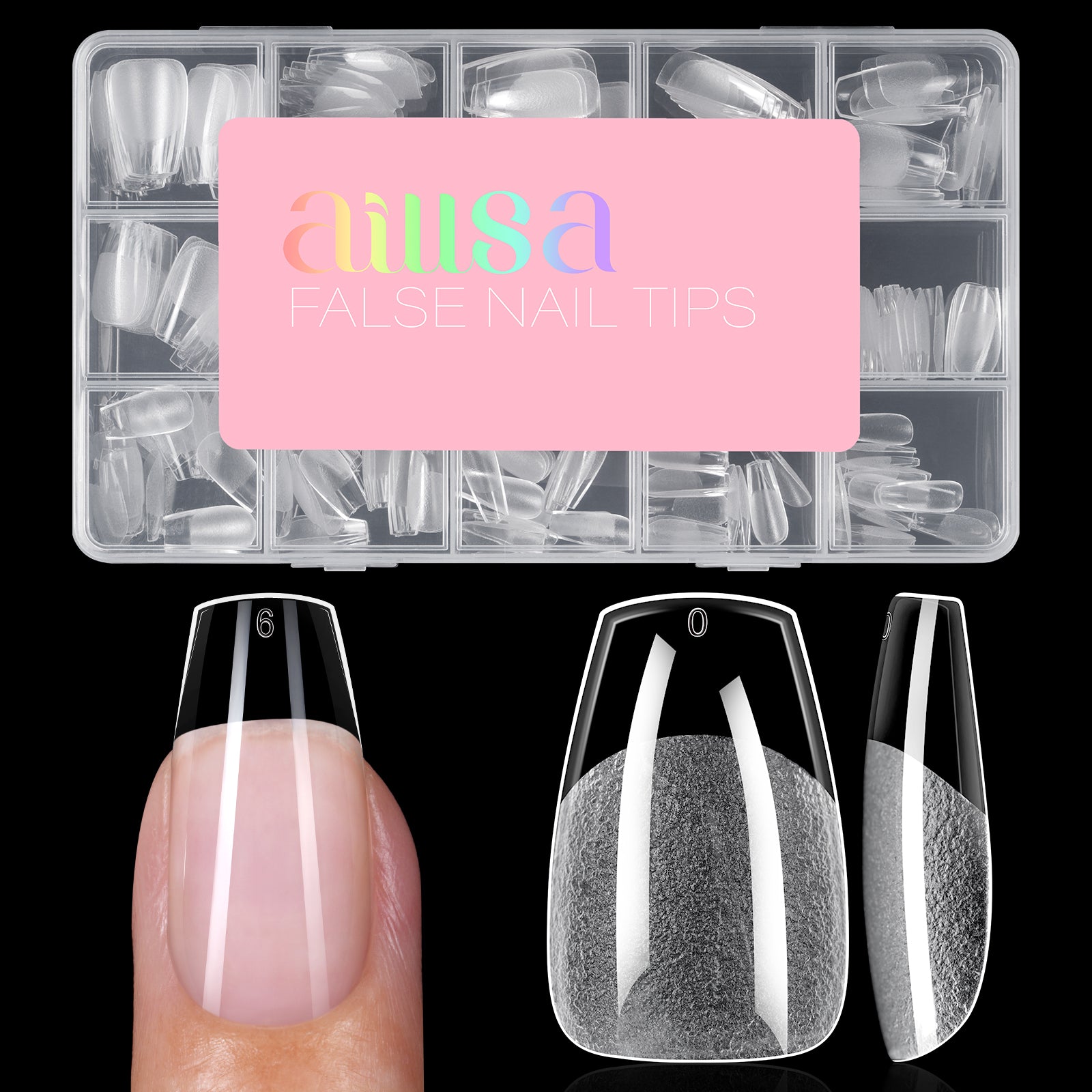 15 Sizes 120pcs Acrylic Nails Tip 