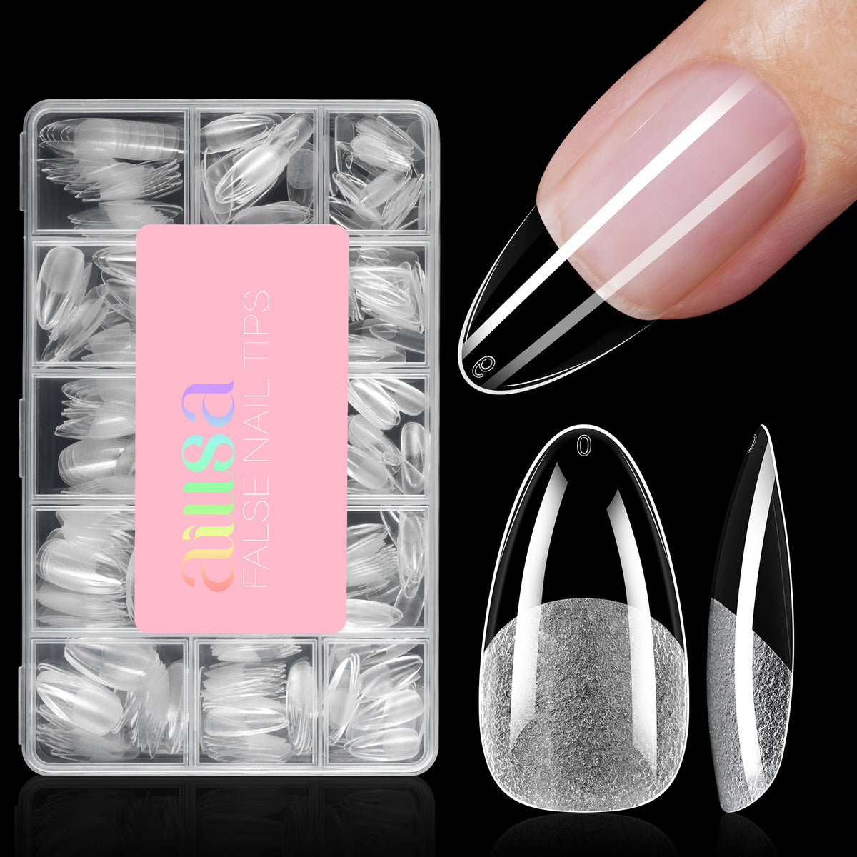 Half Matte False Nail Tips 