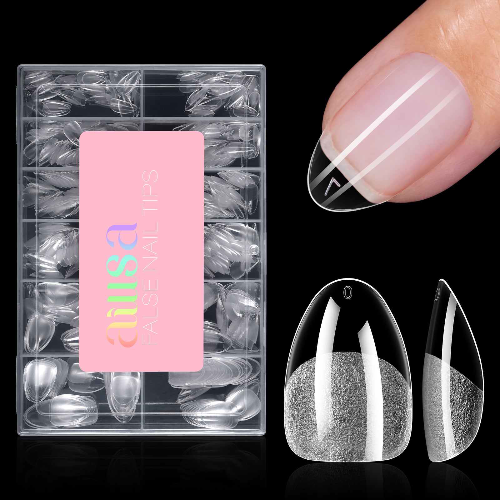 Half Matte False Nail Tips 