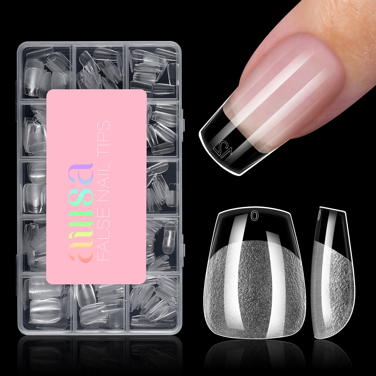 15 Sizes 120pcs Acrylic Nails Tip 