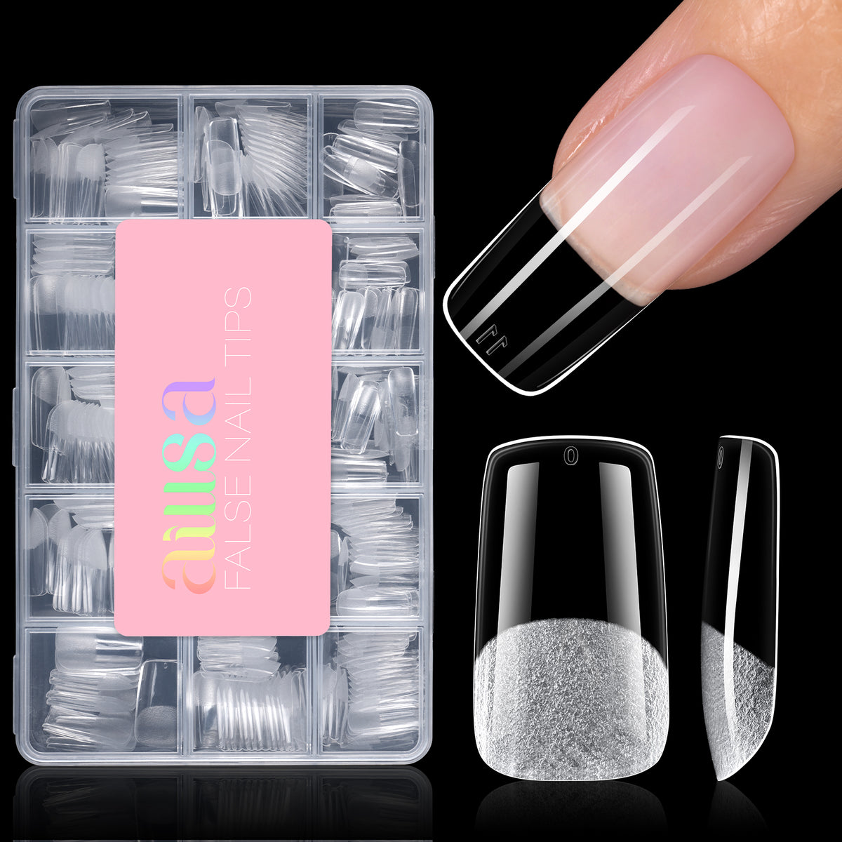 Half Matte False Nail Tips 