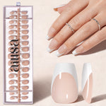 Nude Base French Tip Press On Nails 