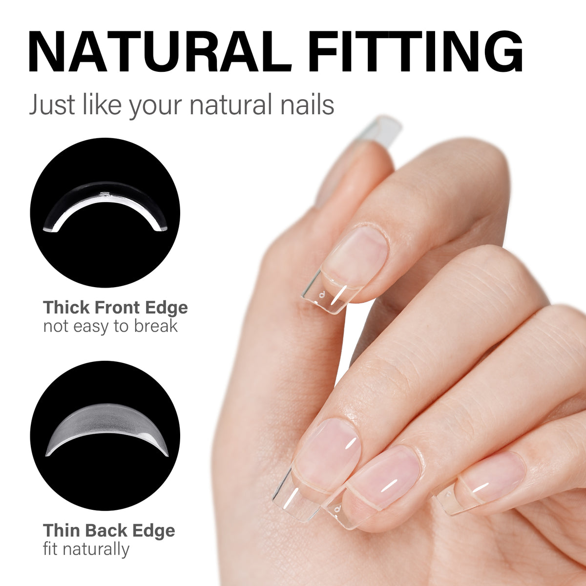 Gel Nail Kit 240pcs Nail Tips 