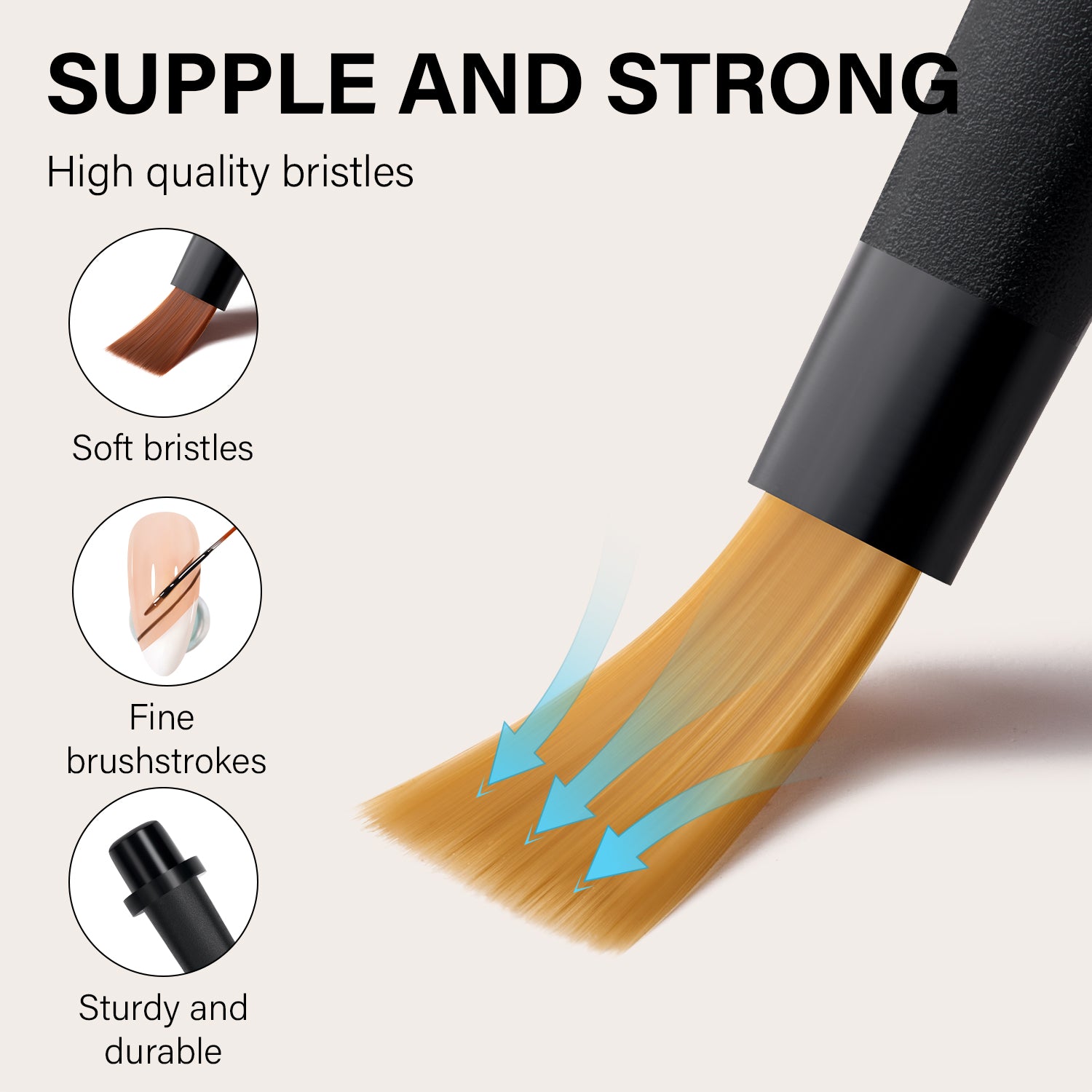 AILLSA Nail Art Brush Set 
