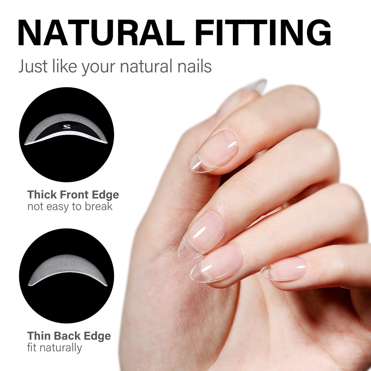 Gel Nail Kit 240pcs Nail Tips 