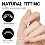 AILLSA Gel Nail Kit 240pcs Matte Nail Tips with 2 In 1 Nail Glue Polish Nail kit  