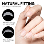 AILLSA Gel Nail Kit 240pcs Matte Nail Tips with 2 In 1 Nail Glue Polish Nail kit  