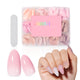 12 Mixed Colors Press-On Nails #Medium-Almond