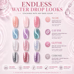 AILLSA 3D Water Drop Gel Top Coat Set