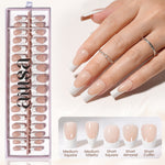 Nude Base French Tip Press On Nails 