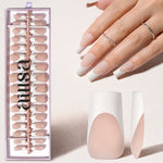 Nude Base French Tip Press On Nails 