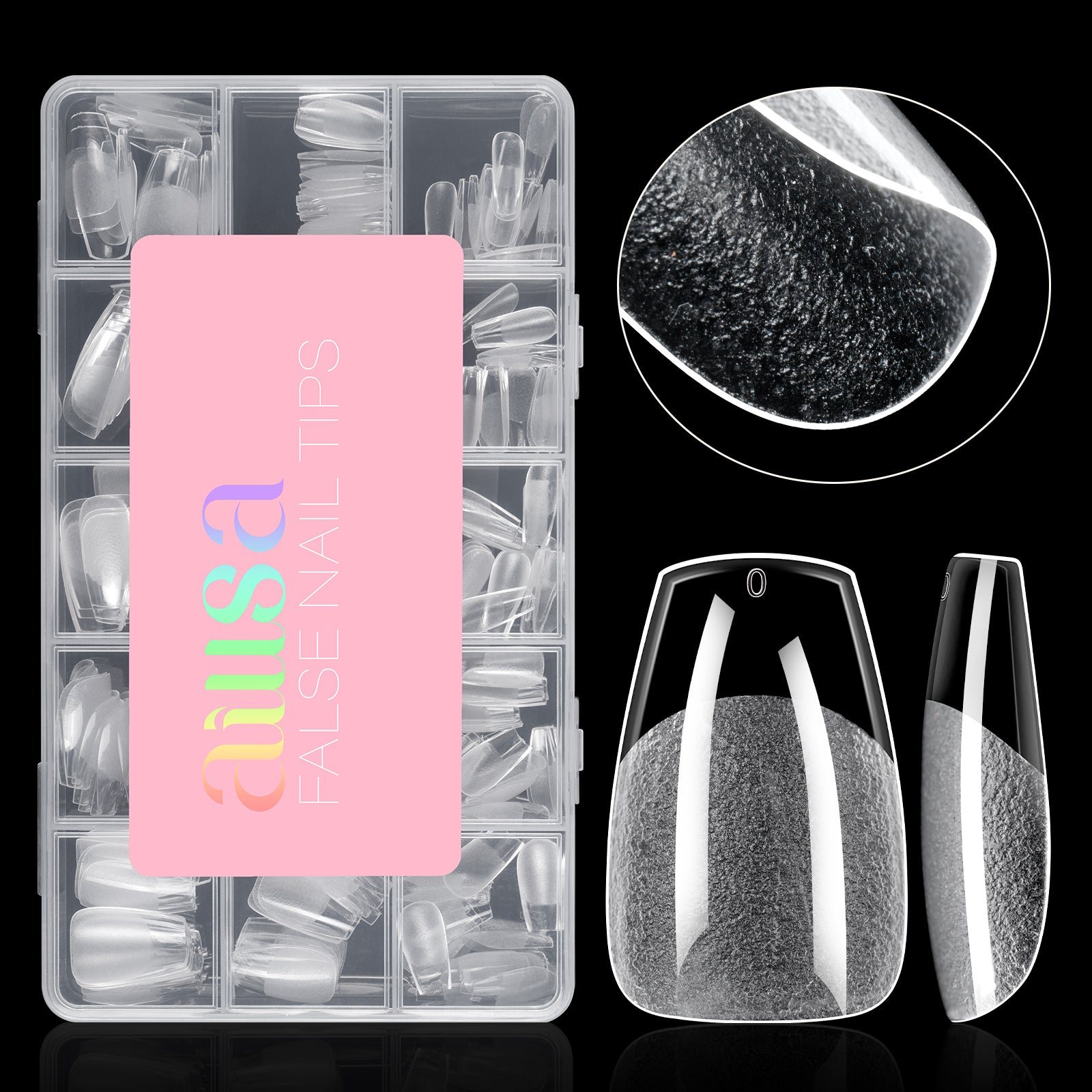 15 Sizes 120pcs Acrylic Nails Tip 