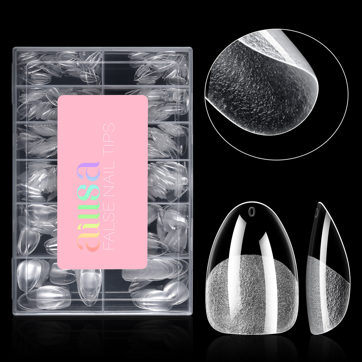 Half Matte False Nail Tips 