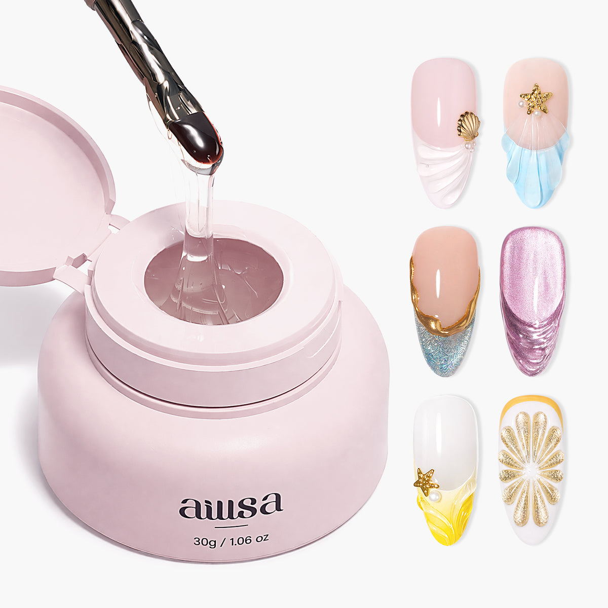 AILLSA 4-in-1 Multi-Use 3D Nail Art Gel 