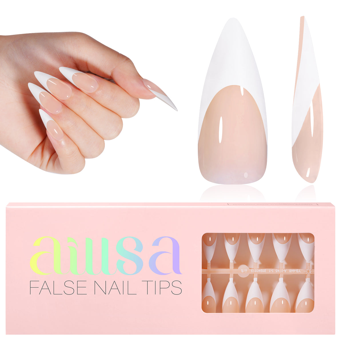 French Tip Press on Nails 