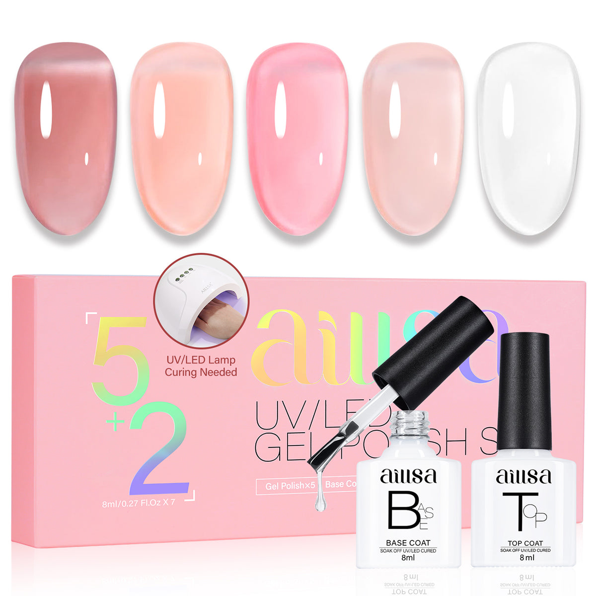 AILLSA 7PCS Gel Nail Polish Set 