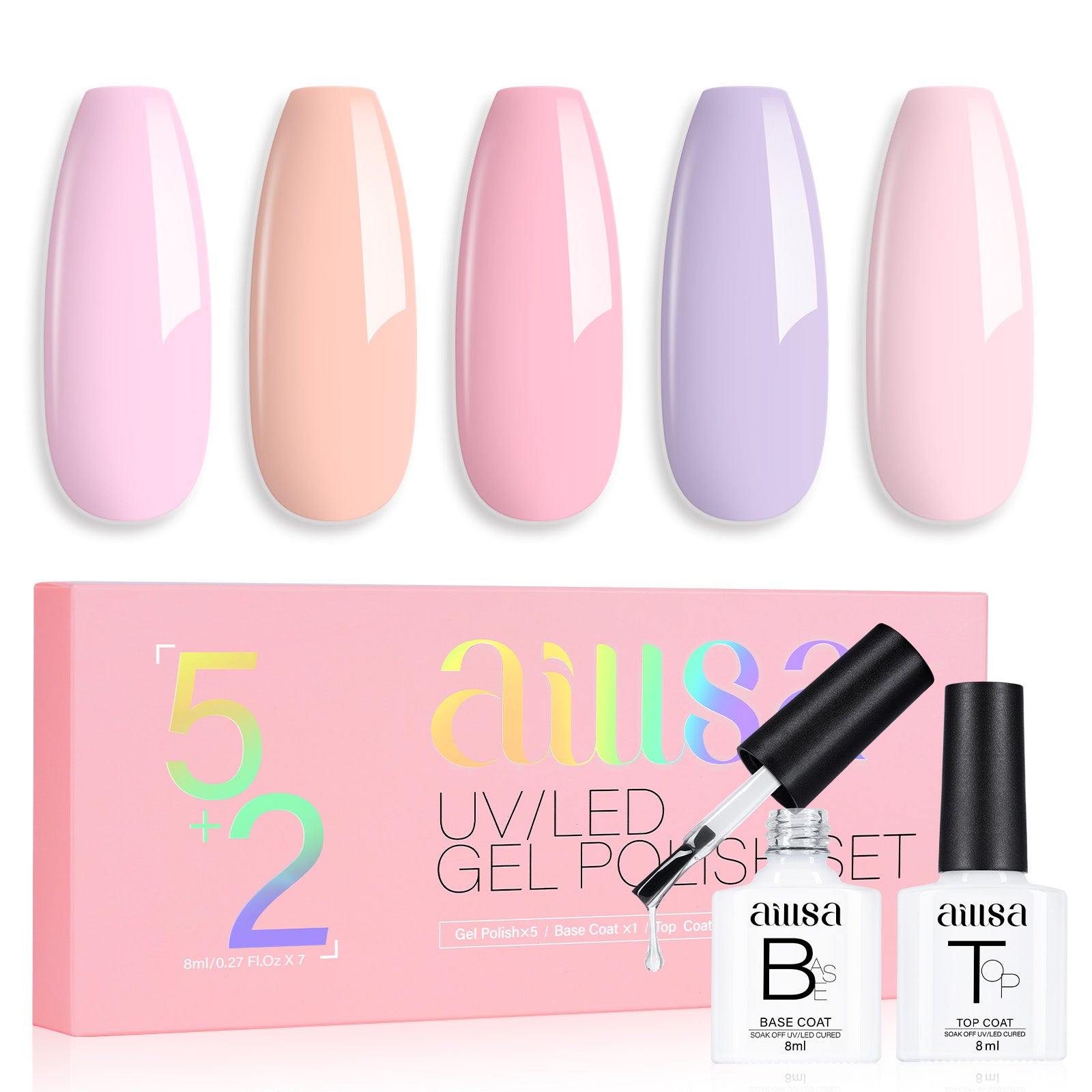 AILLSA 7PCS Gel Nail Polish Set 