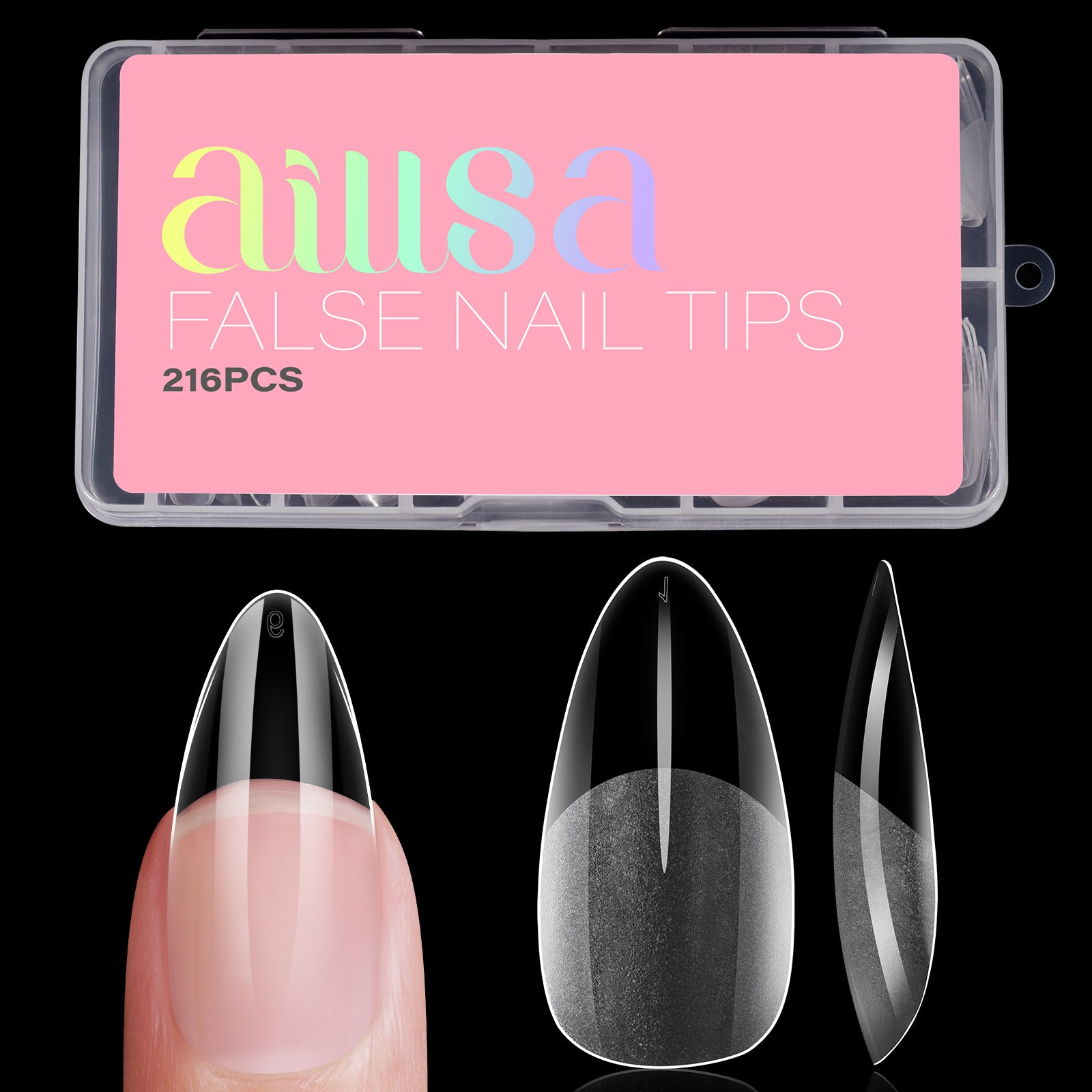 Full Cover Clear Nail Tips 