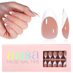 Almond French Tip Press on Nails 
