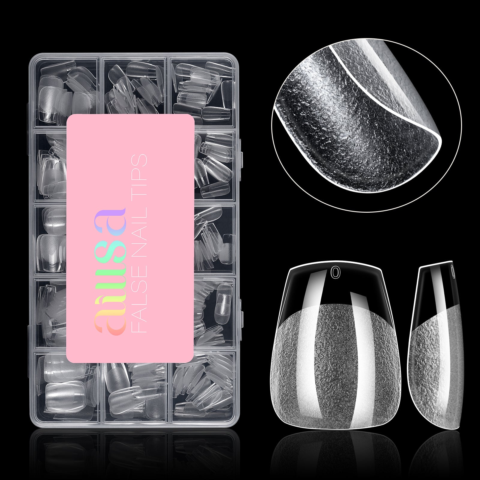 15 Sizes 120pcs Acrylic Nails Tip 