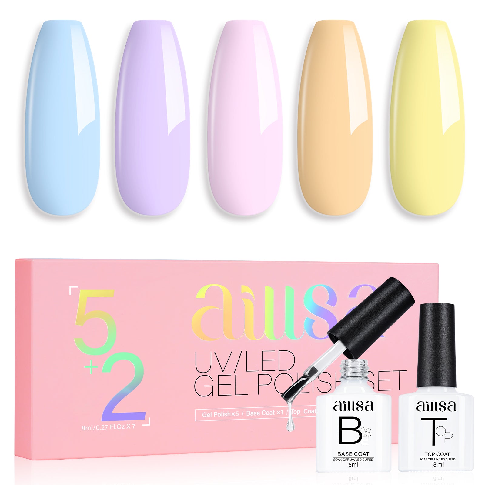 AILLSA 7PCS Gel Nail Polish Set 