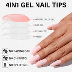 RealFit Nude Tone Mixed Color Press-On Nails 