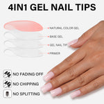 RealFit Nude Tone Mixed Color Press-On Nails 