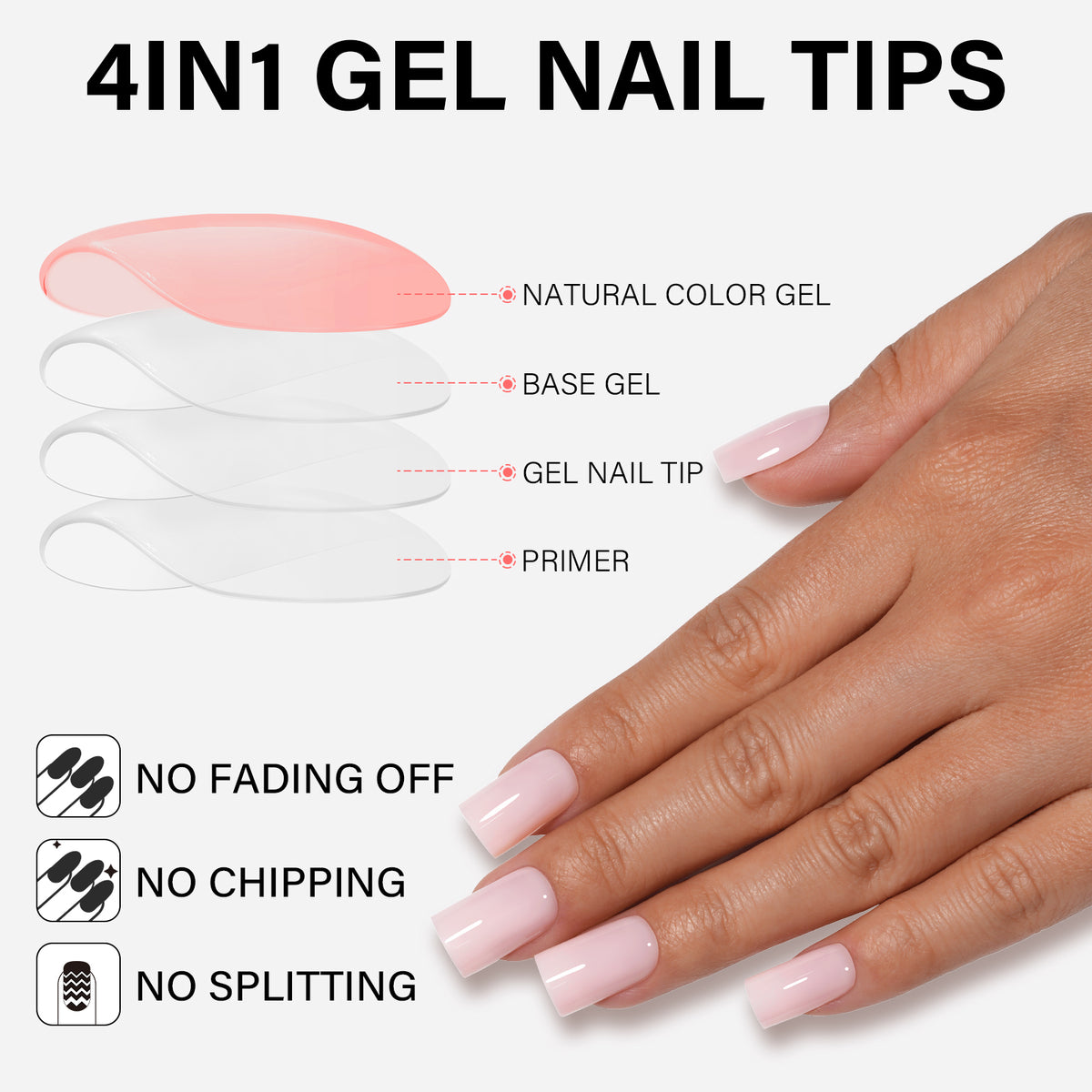 12 Mixed Colors Press-On Nails 