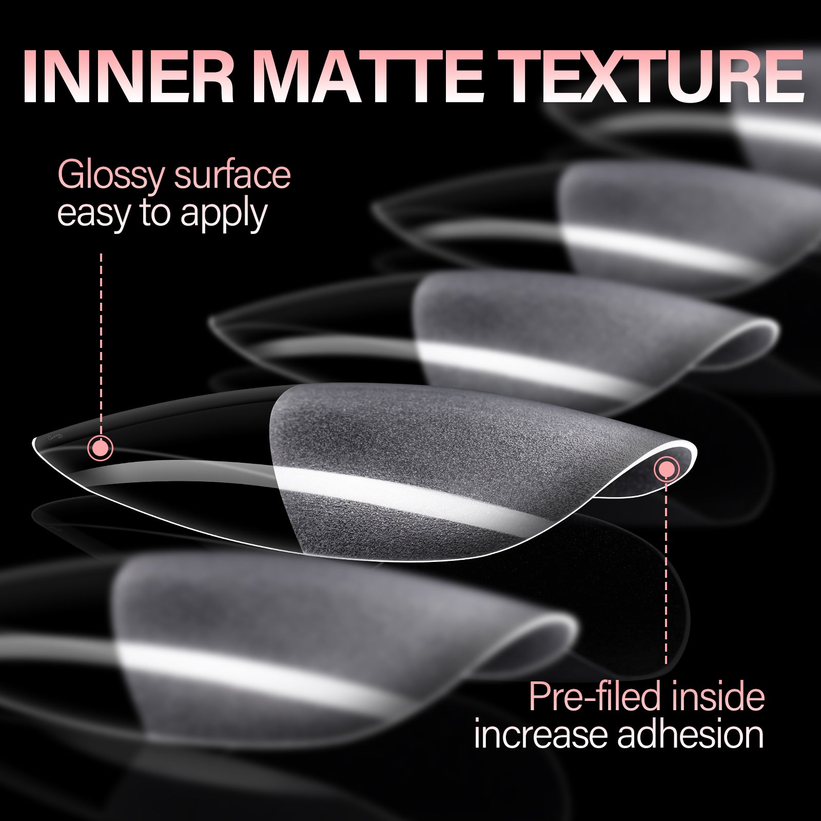 Full Cover Clear Nail Tips 