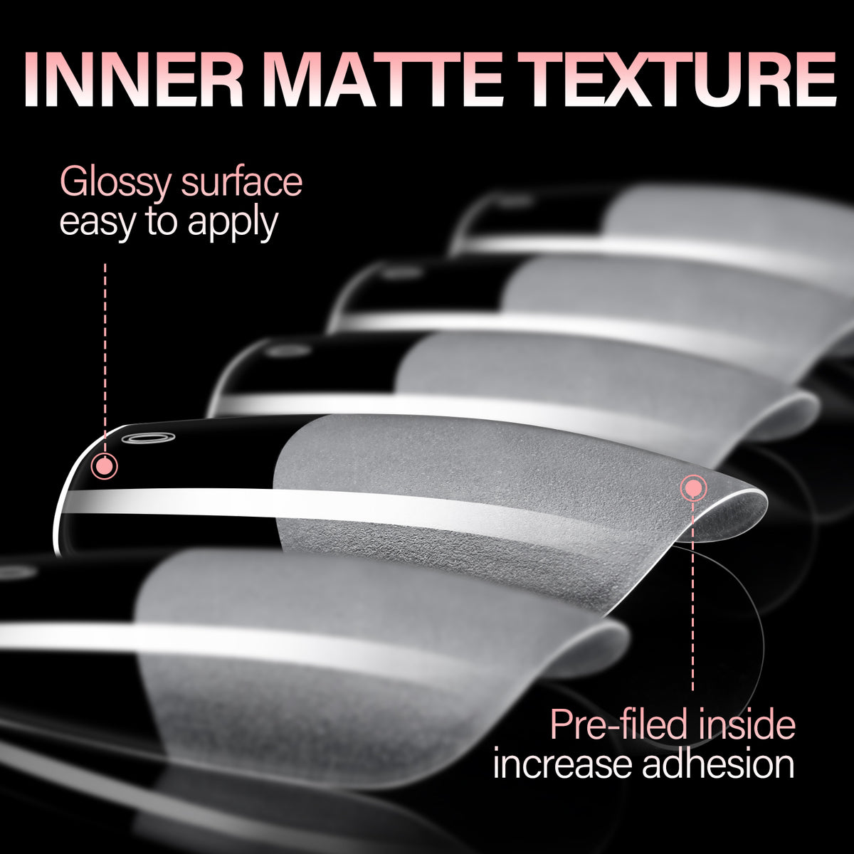 Full Cover Clear Nail Tips 