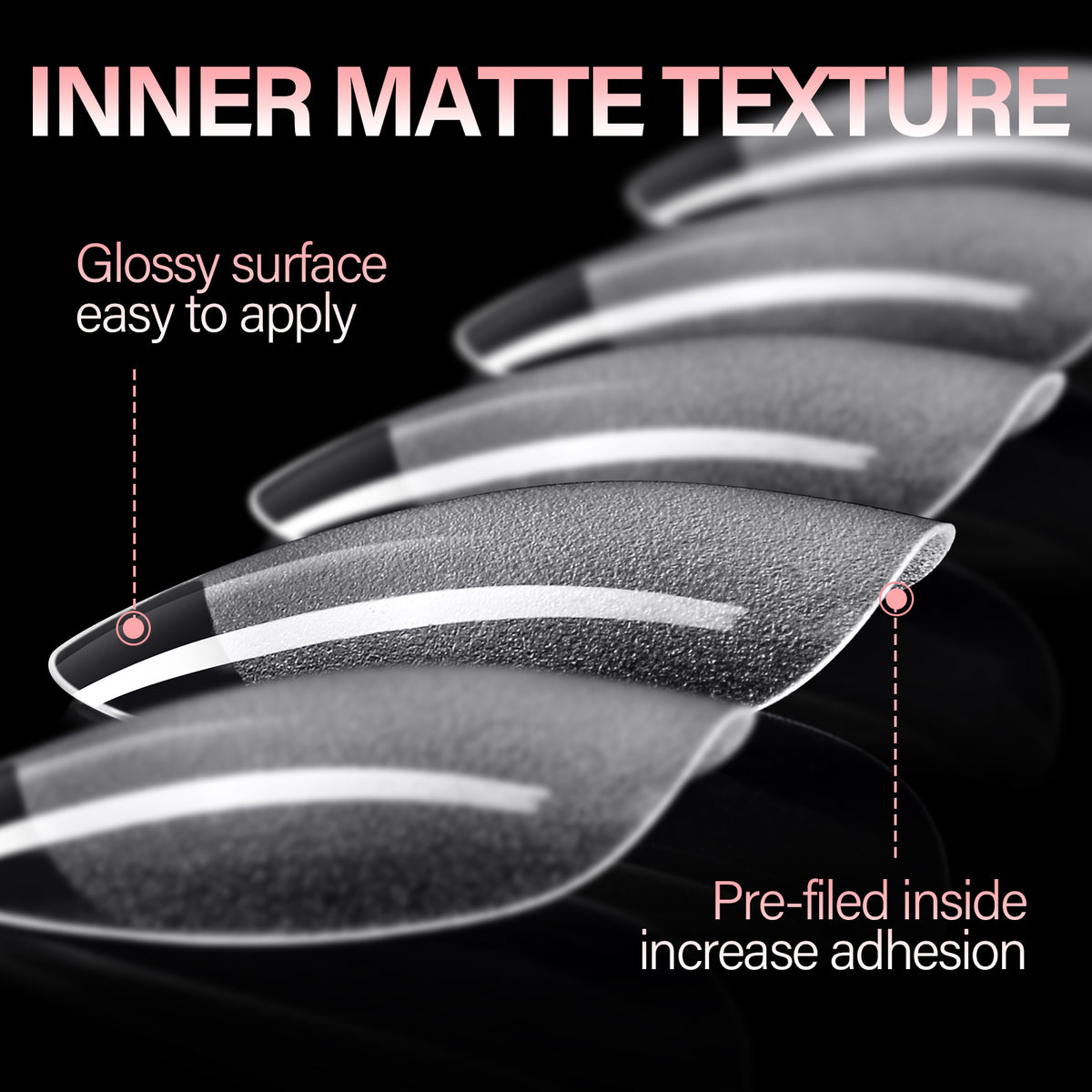 Full Cover Clear Nail Tips 