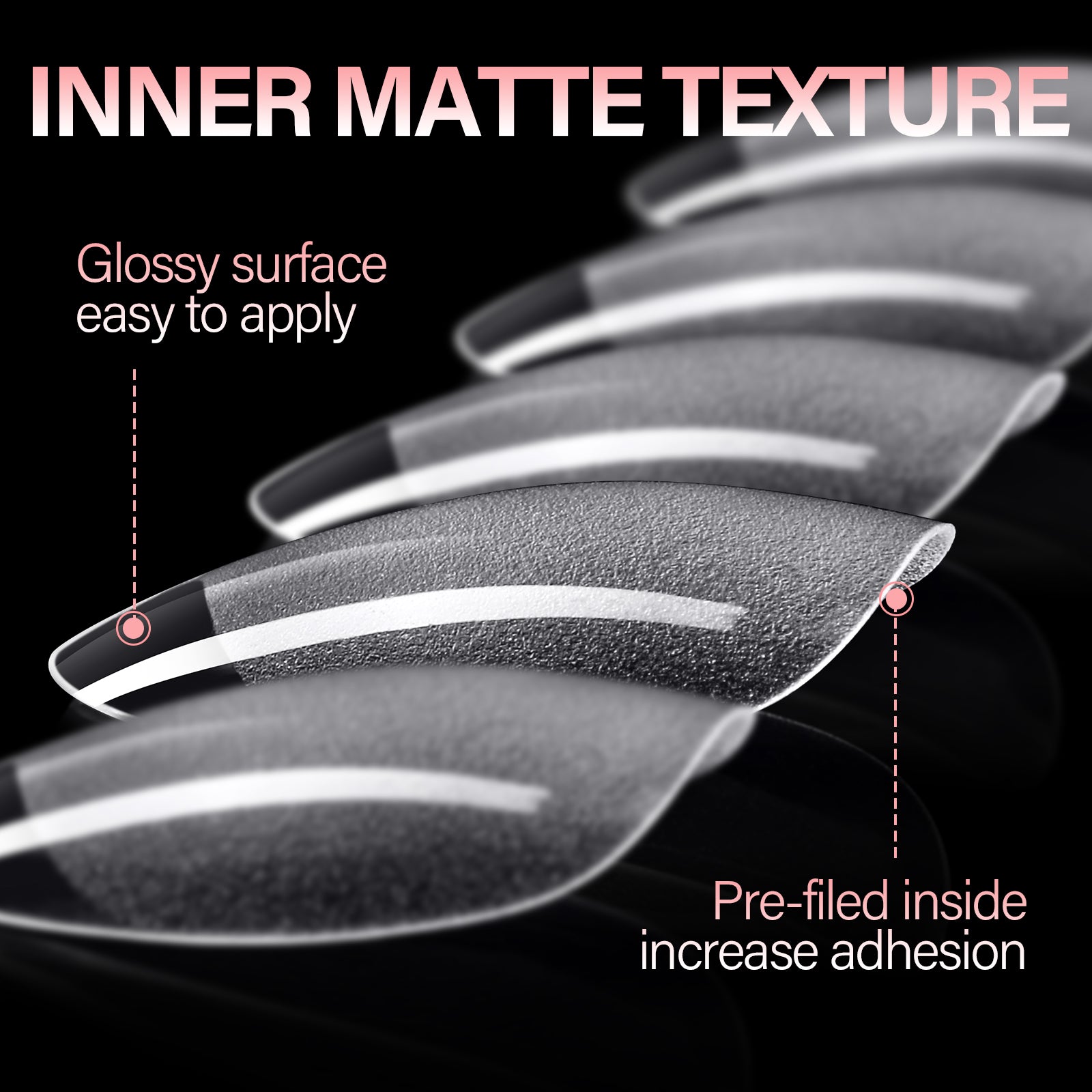 Full Cover Clear Nail Tips 