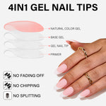 French Gel Nail Tips 5 Colors 