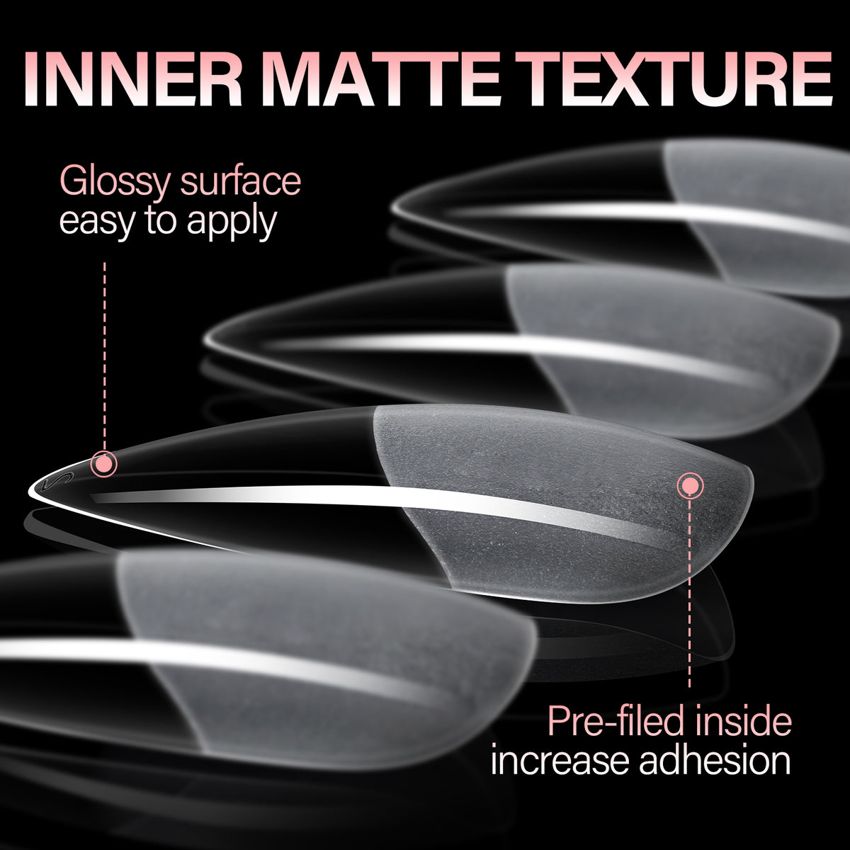 Full Cover Clear Nail Tips 